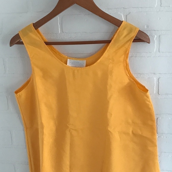 Vintage Camisole tank top Reitmans Marigold Yellow Size L - Picture 2 of 5